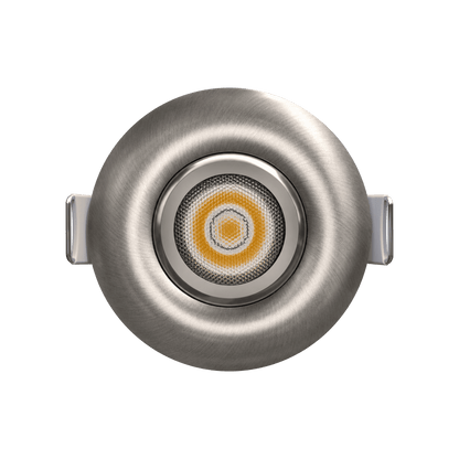 2" Round Flushed Gimbal (Brushed Nickel)