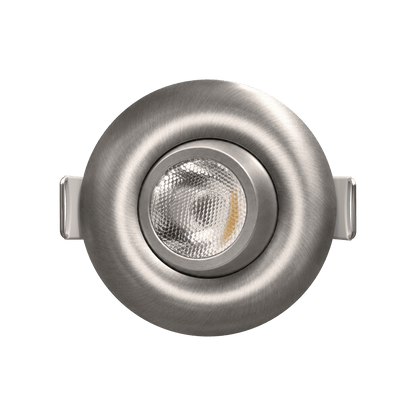 2" Round Flushed Gimbal (Brushed Nickel)