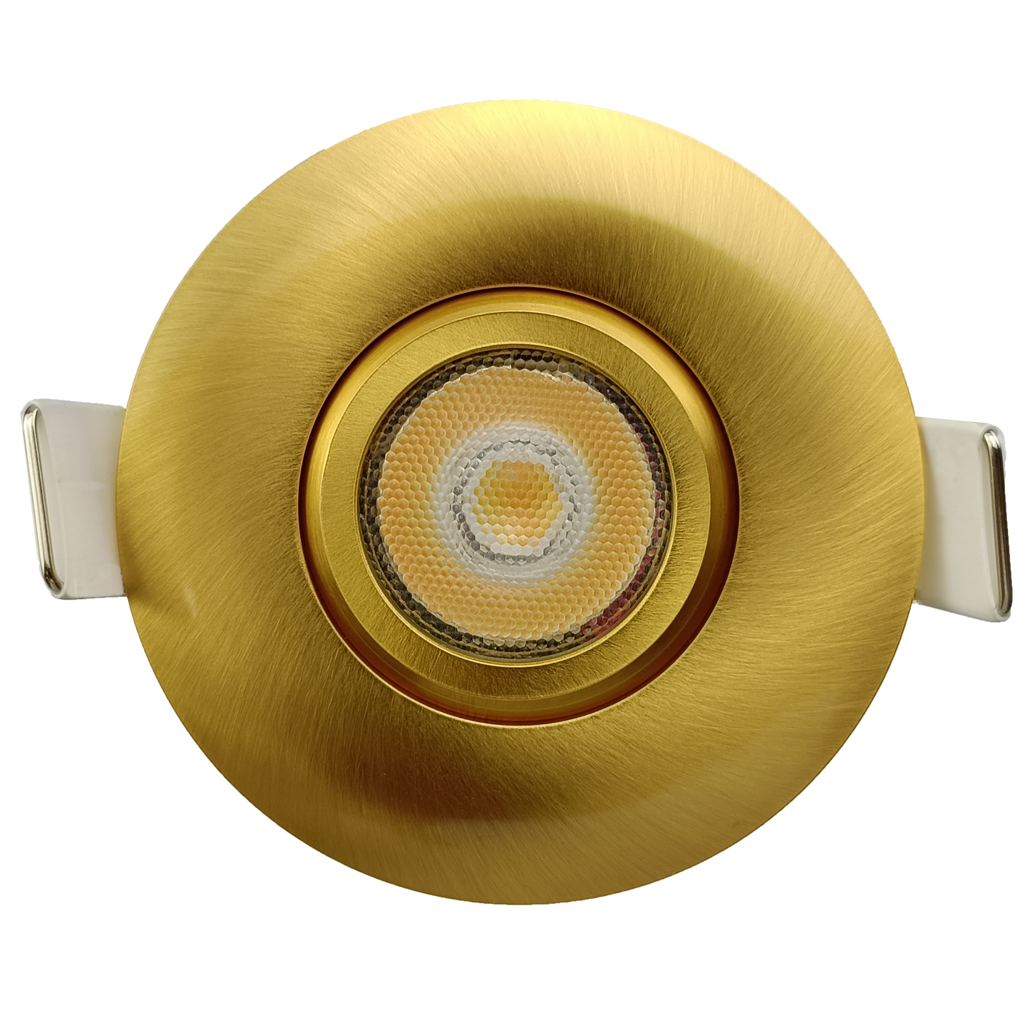 2" Round Flushed Gimbal (Brushed Brass)