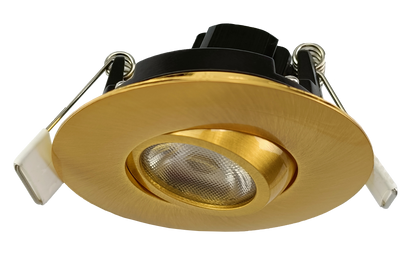 2" Round Flushed Gimbal (Brushed Brass)