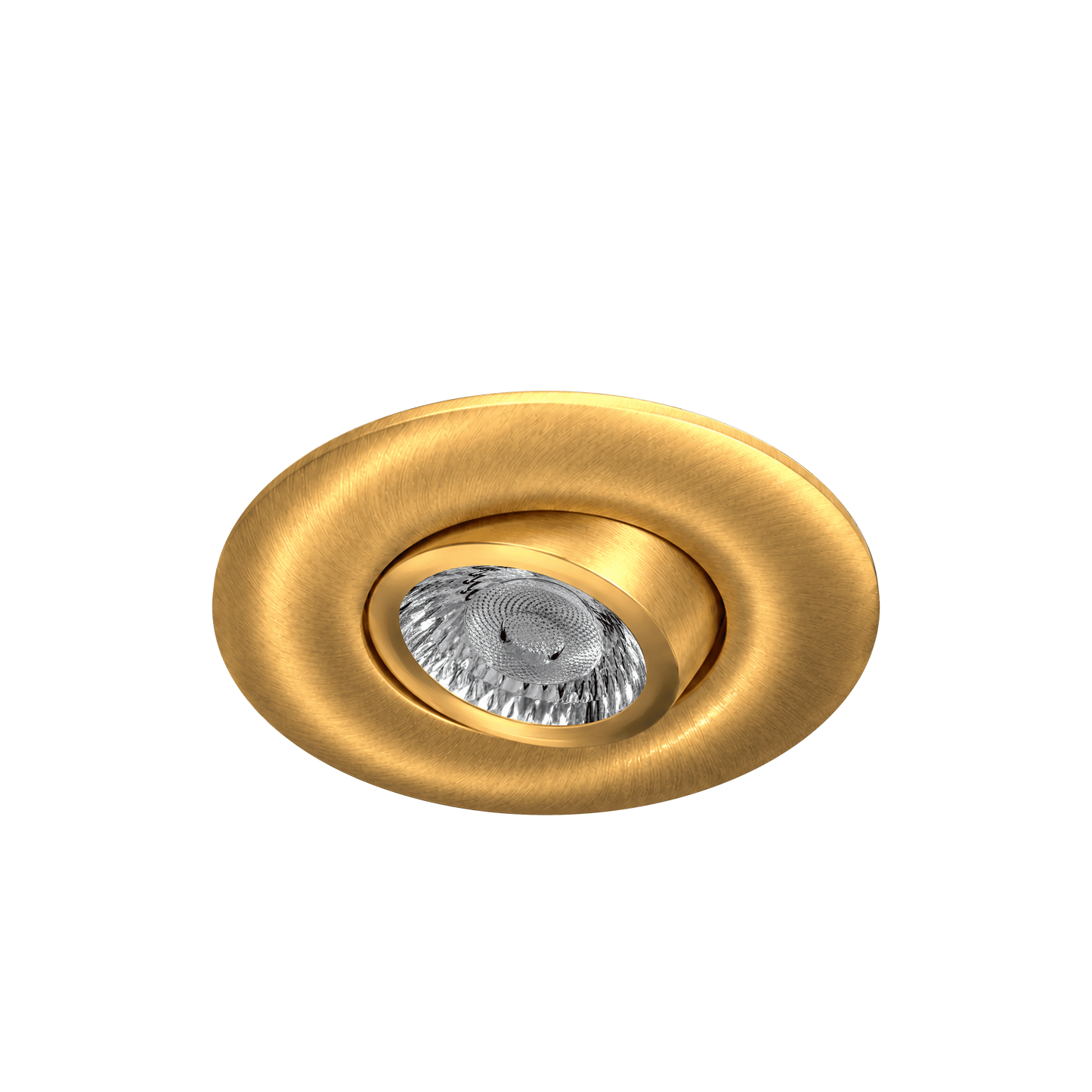 2" Round Flushed Gimbal (Brushed Brass)
