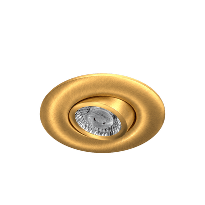 2" Round Flushed Gimbal (Brushed Brass)