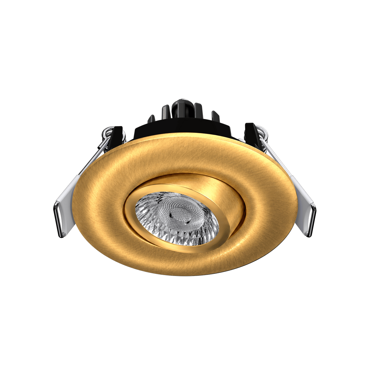2" Round Flushed Gimbal (Brushed Brass)
