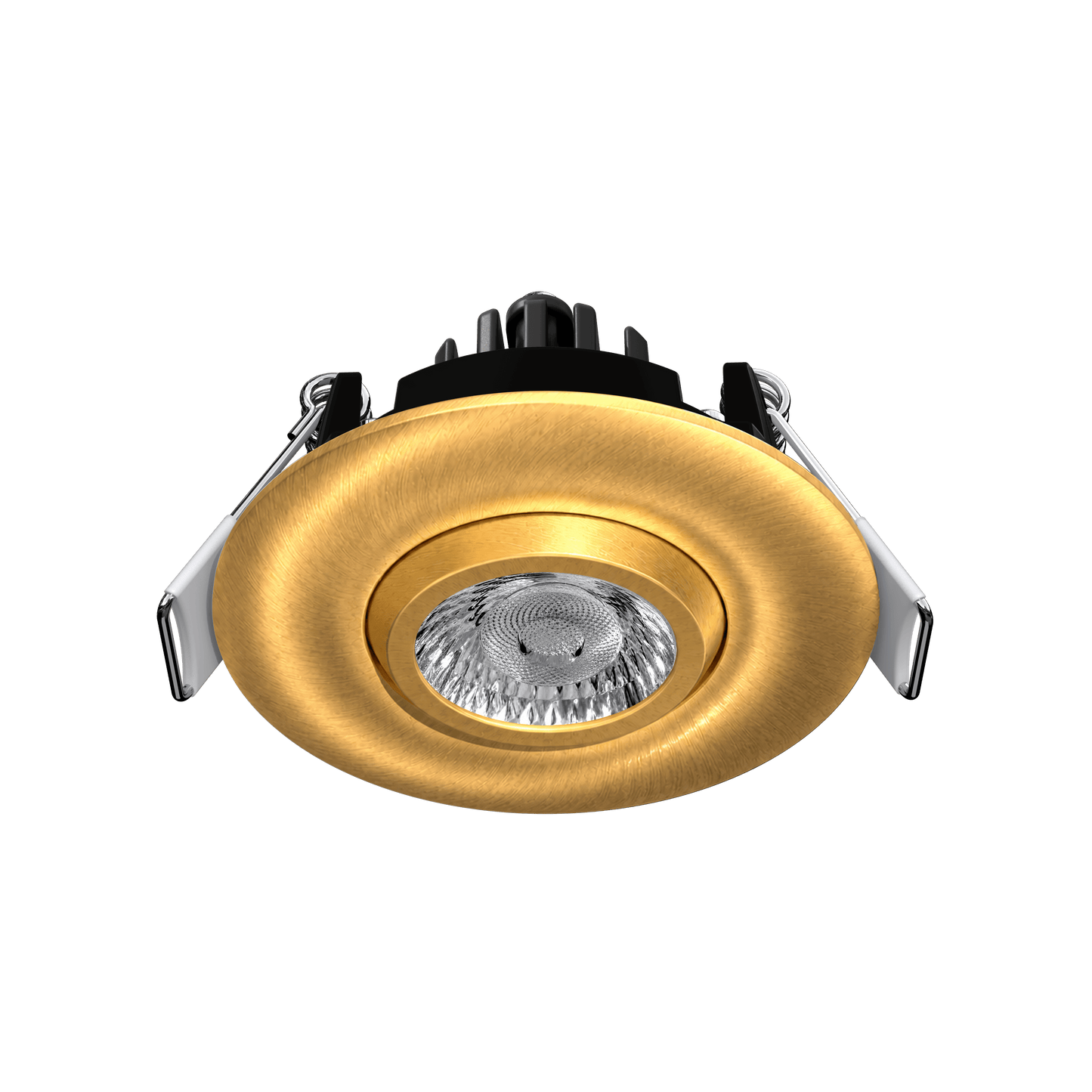 2" Round Flushed Gimbal (Brushed Brass)