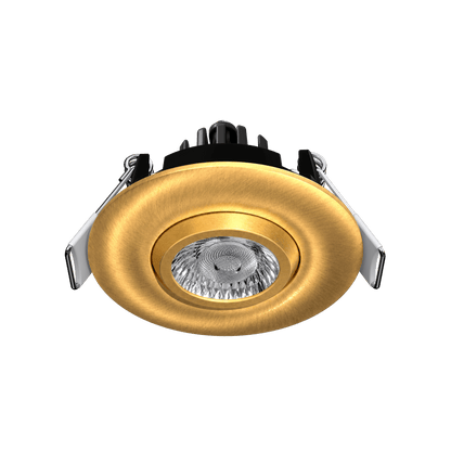 2" Round Flushed Gimbal (Brushed Brass)