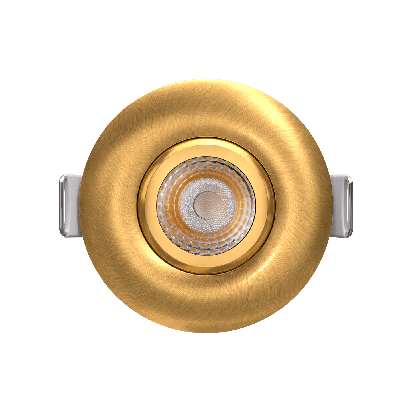 2" Round Flushed Gimbal (Brushed Brass)