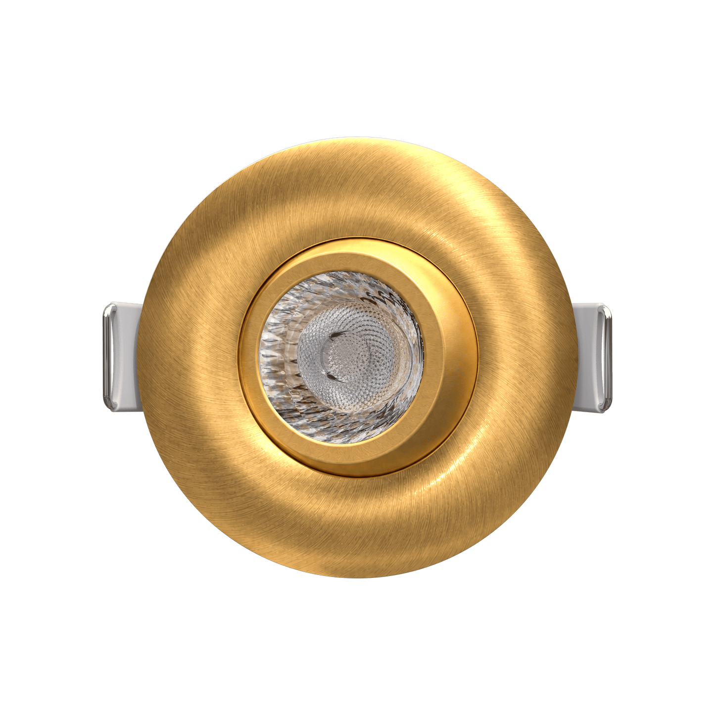 2" Round Flushed Gimbal (Brushed Brass)