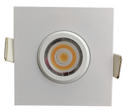 2" Square Flushed Gimbal (White)