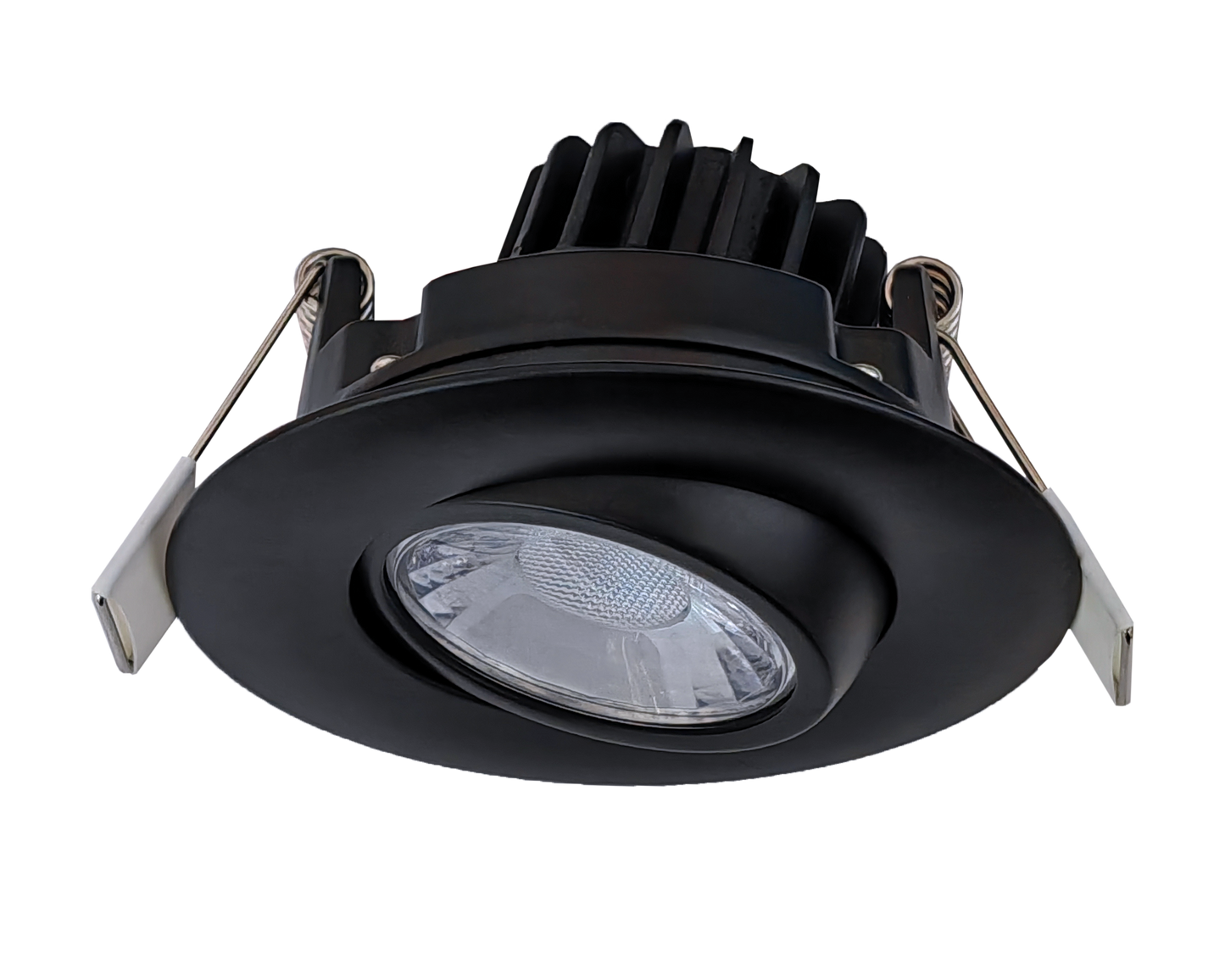 3" Round Flushed Gimbal (Black)