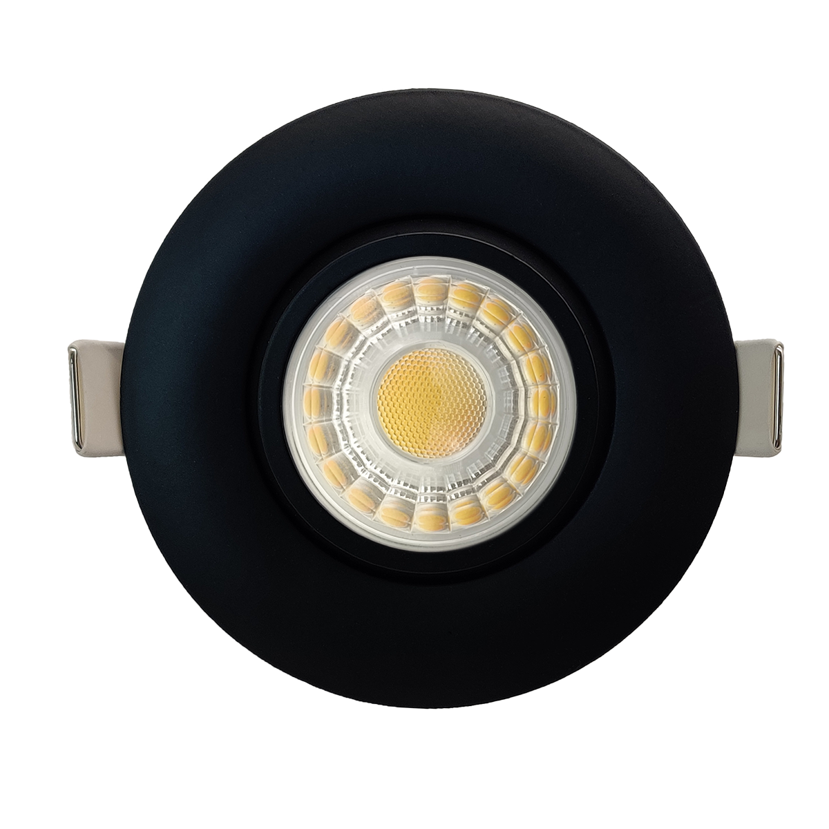 3" Round Flushed Gimbal (Black)