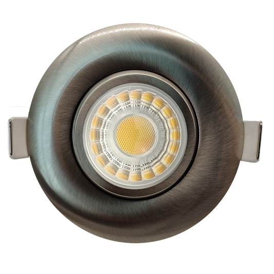 3" Round Flushed Gimbal (Brushed Nickel)