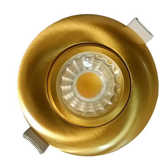 3" Round Flushed Gimbal (Brushed Brass)