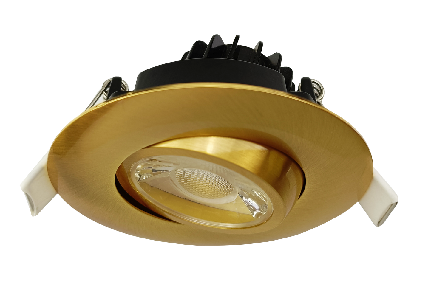 3" Round Flushed Gimbal (Brushed Brass)
