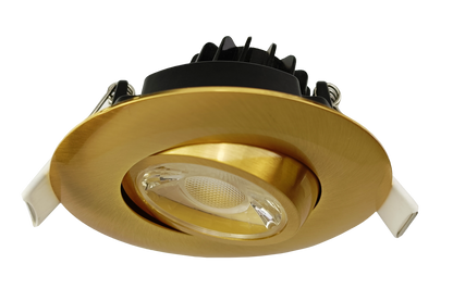 3" Round Flushed Gimbal (Brushed Brass)