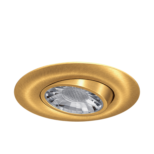3" Round Flushed Gimbal (Brushed Brass)