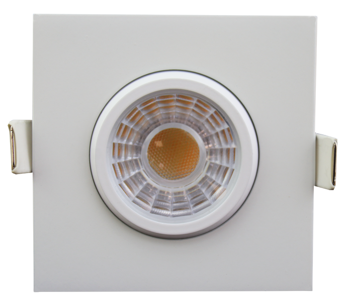 3" Square Flushed Gimbal (White)