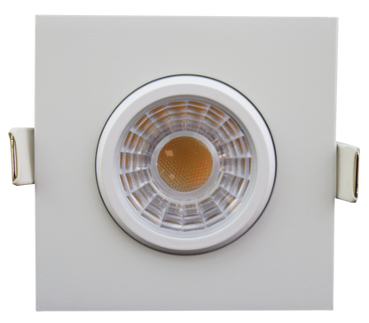 3" Square Flushed Gimbal (White)