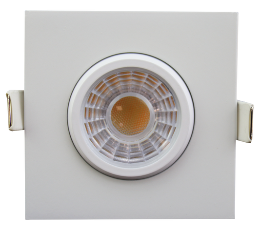 3" Square Flushed Gimbal (White)