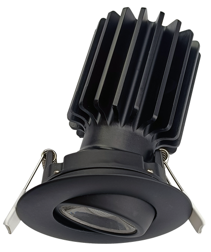 3" HO Round Flushed Gimbal (Black)