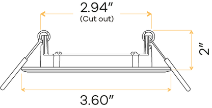 3" Round Flushed Slim 4100K