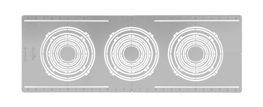 Flat Multi hole 8" On-Center NC plate 9 Sizes