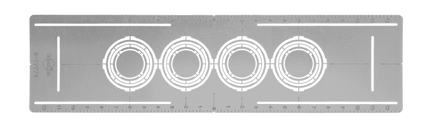 Flat Multi hole 4" On-Center NC plate 4 Sizes