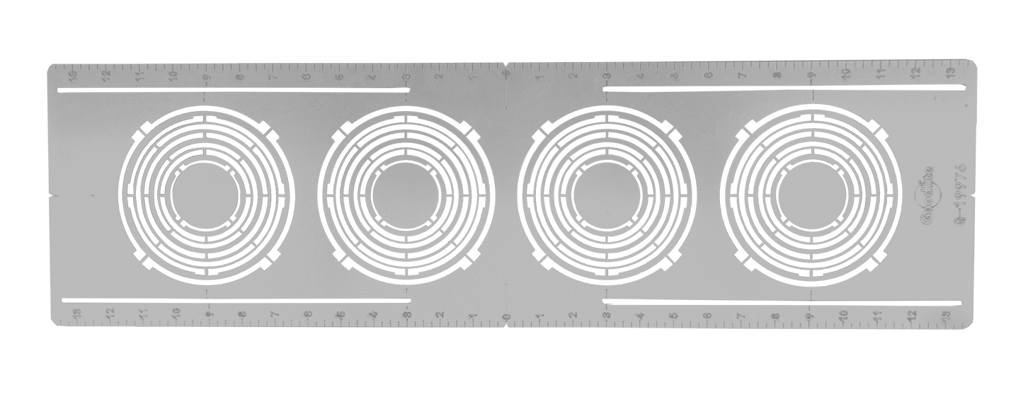 Flat Multi hole 6" On-Center NC plate 7 Sizes