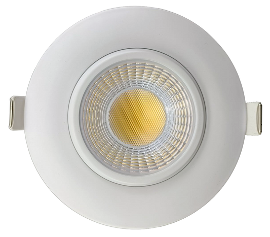 3.5" Round Flushed Gimbal (White)