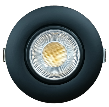 3.5" Round Flushed Gimbal (Black)