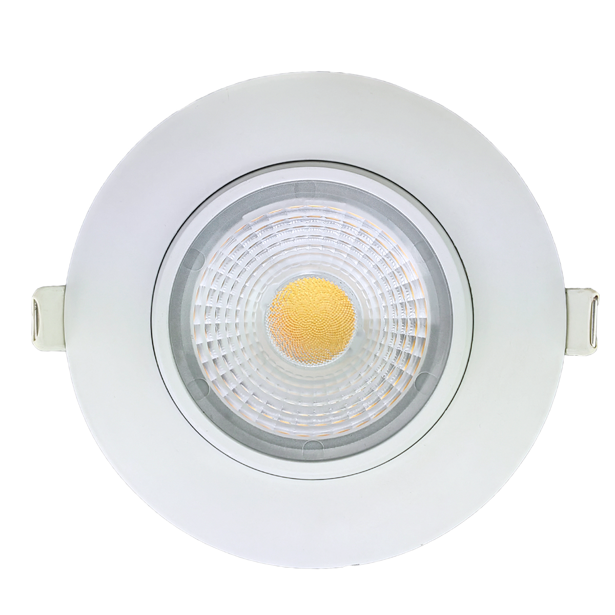 4" Round Flushed Gimbal (White)