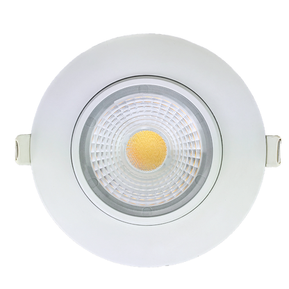 4" Round Flushed Gimbal (White)