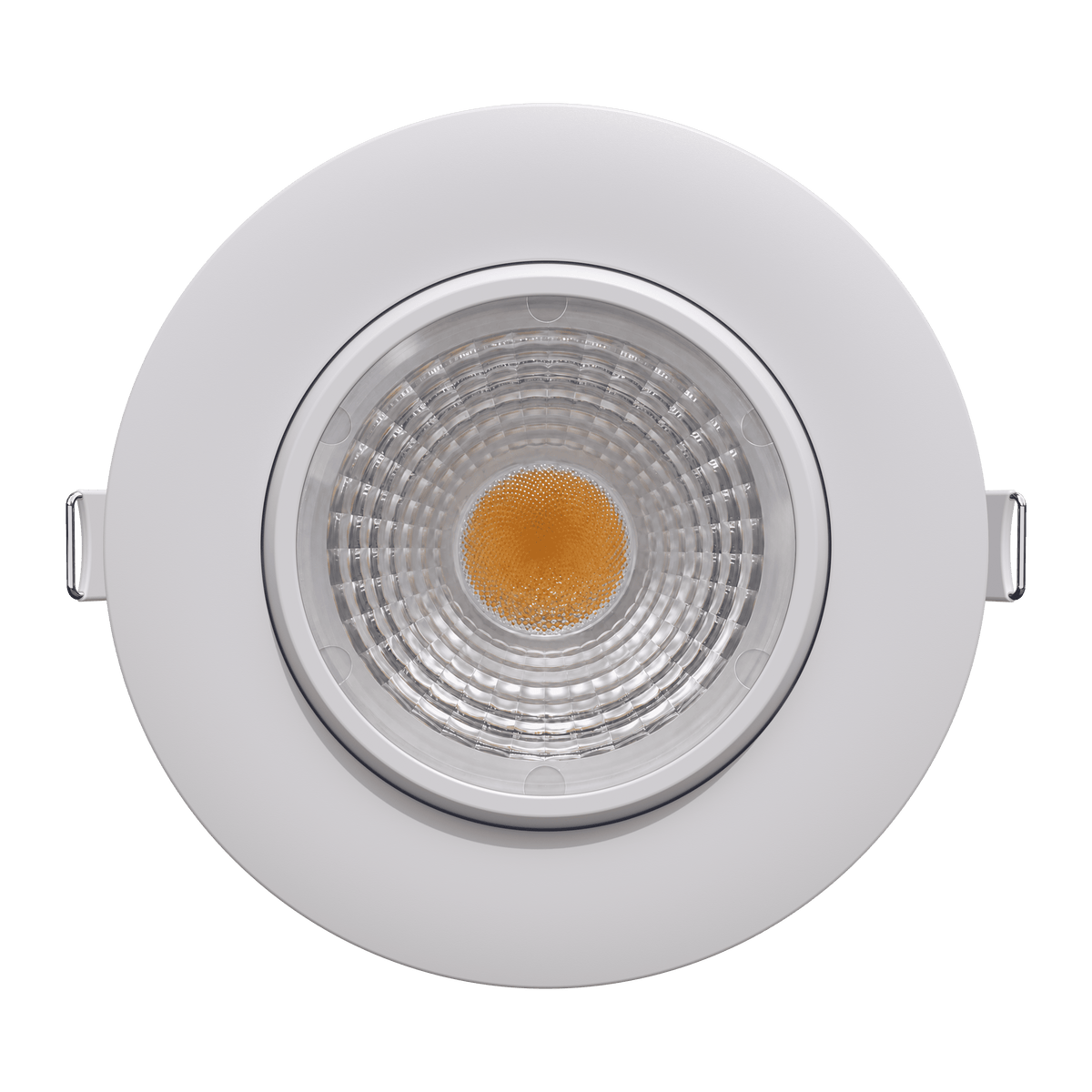4" Round Flushed Gimbal (White)