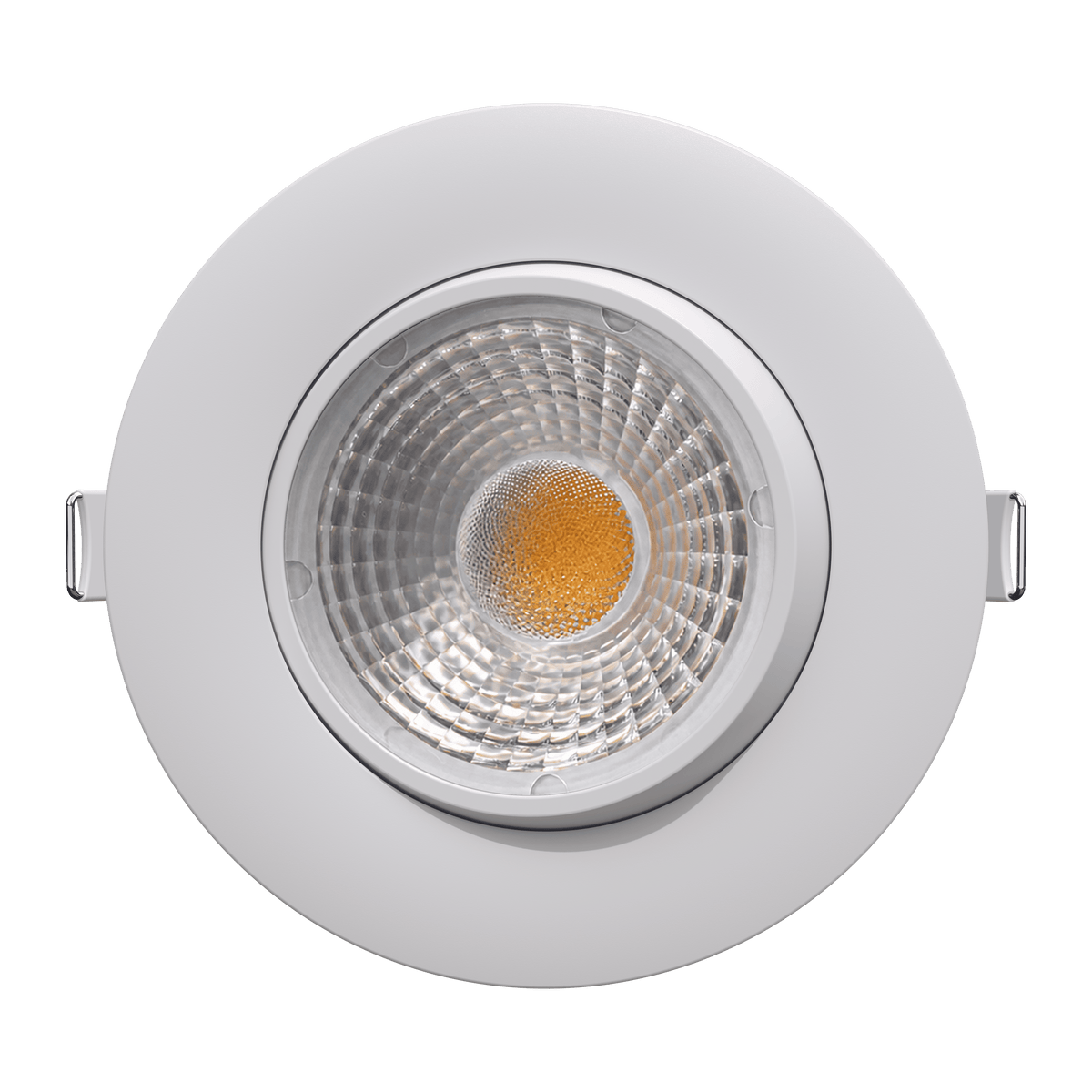 4" Round Flushed Gimbal (White)