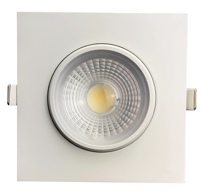 4" Square Flushed Gimbal (White)