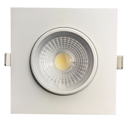 4" Square Flushed Gimbal (White)