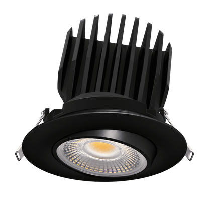 4" HO Round Flushed Gimbal (Black)