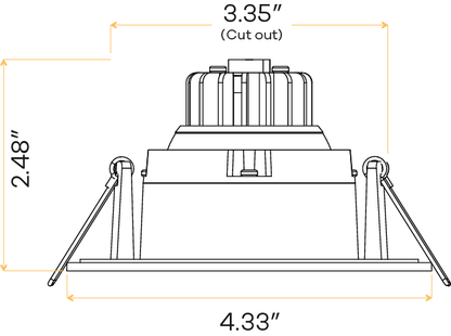 3” Round Regress Gimbal (White)