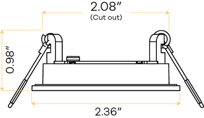 2" Round Flushed slim