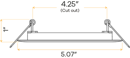 4" Round Flushed slim