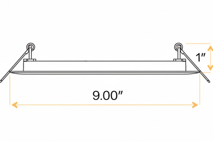8" Round Flushed slim