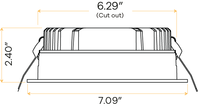 6" Round Regress slim