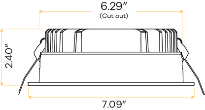 6" Round Regress slim