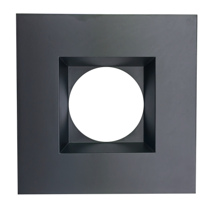4 Inch Black Square Trim