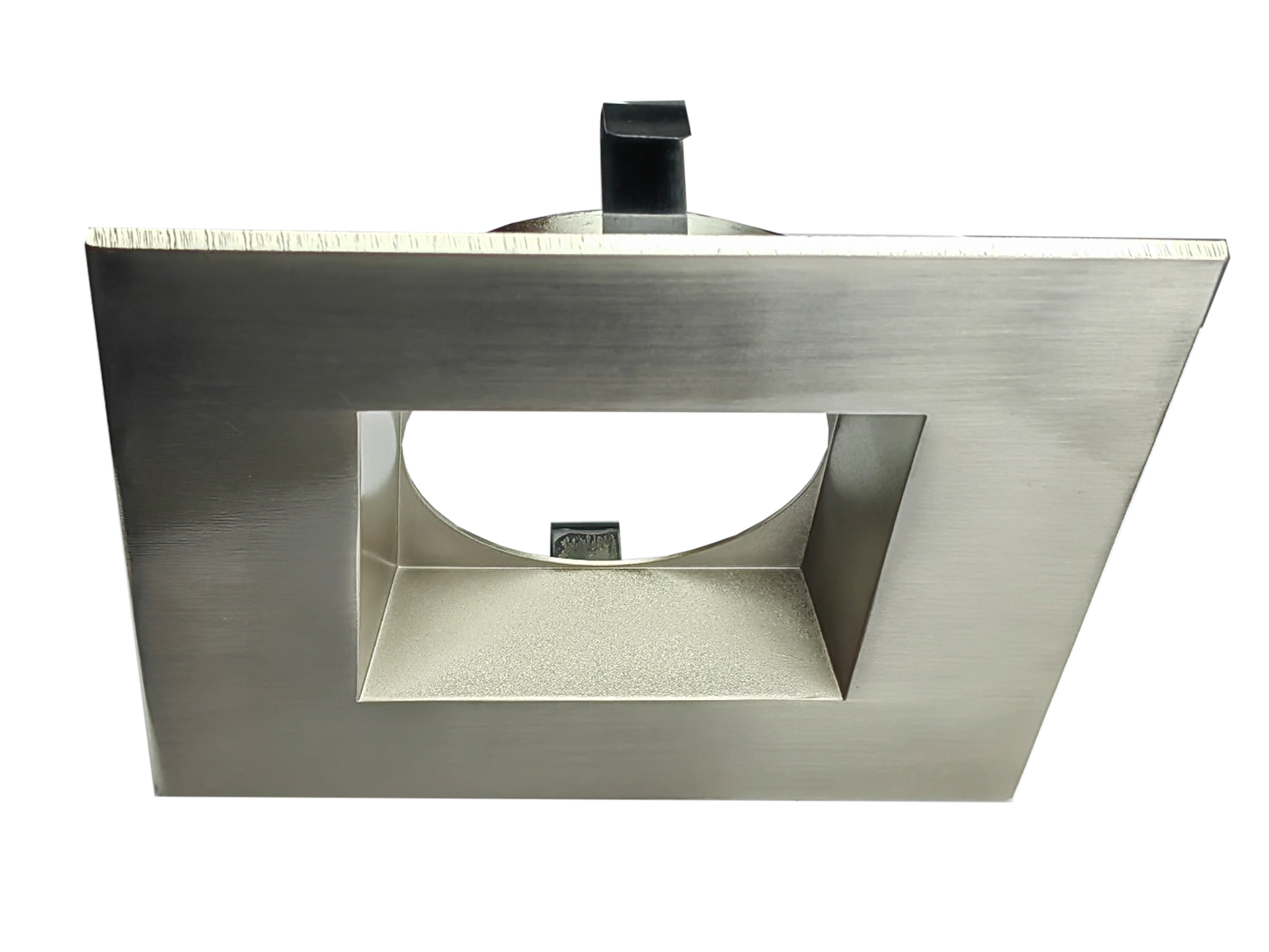 4 Inch Brushed Nickel Square Trim