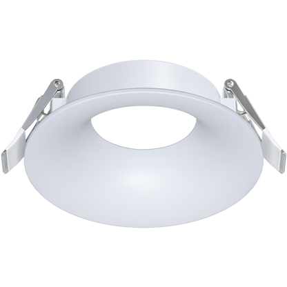 3.5 Inch White Round Wave Trim