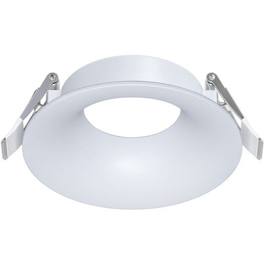 3.5 Inch White Round Wave Trim