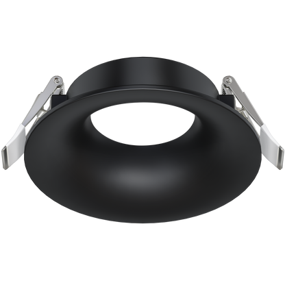 3.5 Inch Black Round Wave Trim