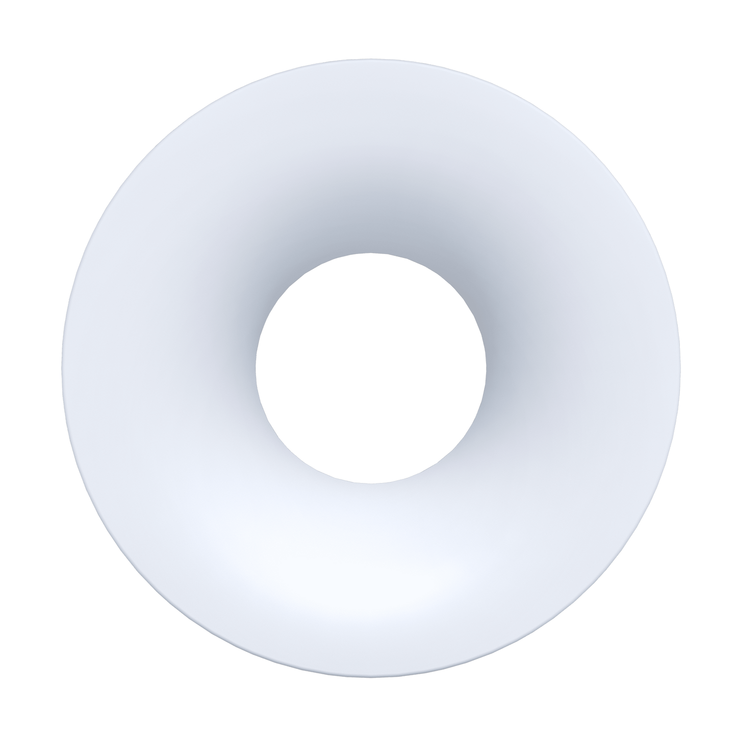 1 Inch White Round Wave Trim