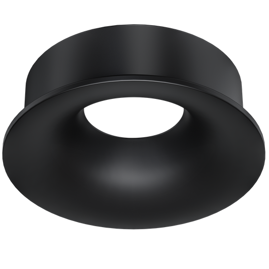 1 Inch Black Round Wave Trim