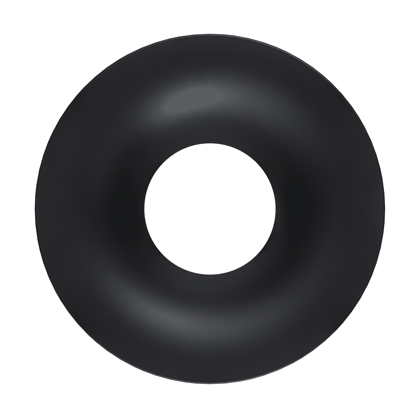 1 Inch Black Round Wave Trim